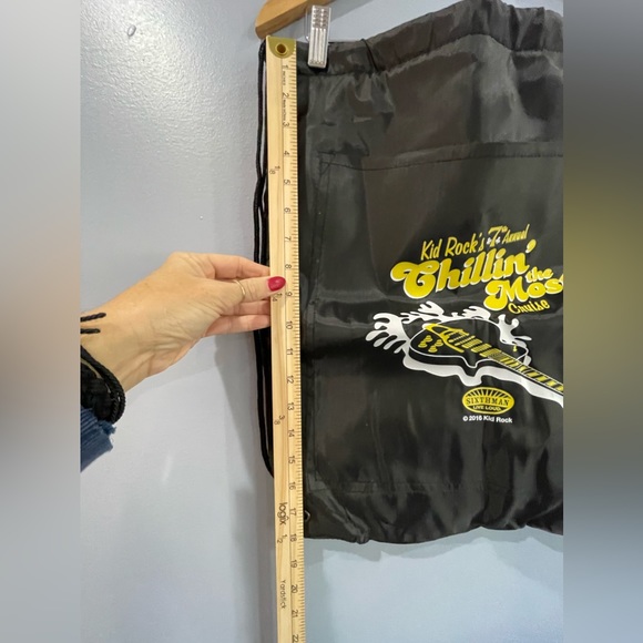 Kid Rock Chillin the Most Cruise Drawstring Backpack 2016 Black Nylon - Picture 6 of 8